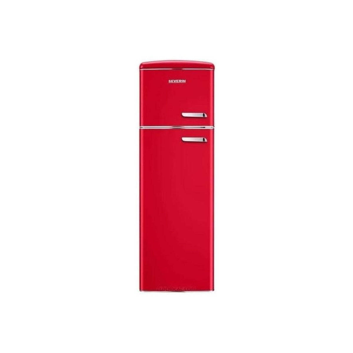 Severin RKG 8986 Frigorifero Doppia Porta Retrò 246Lt Cerniere a Sinistra Rosso