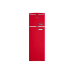 Severin RKG 8986 Frigorifero Doppia Porta Retrò 246Lt Cerniere a Sinistra Rosso