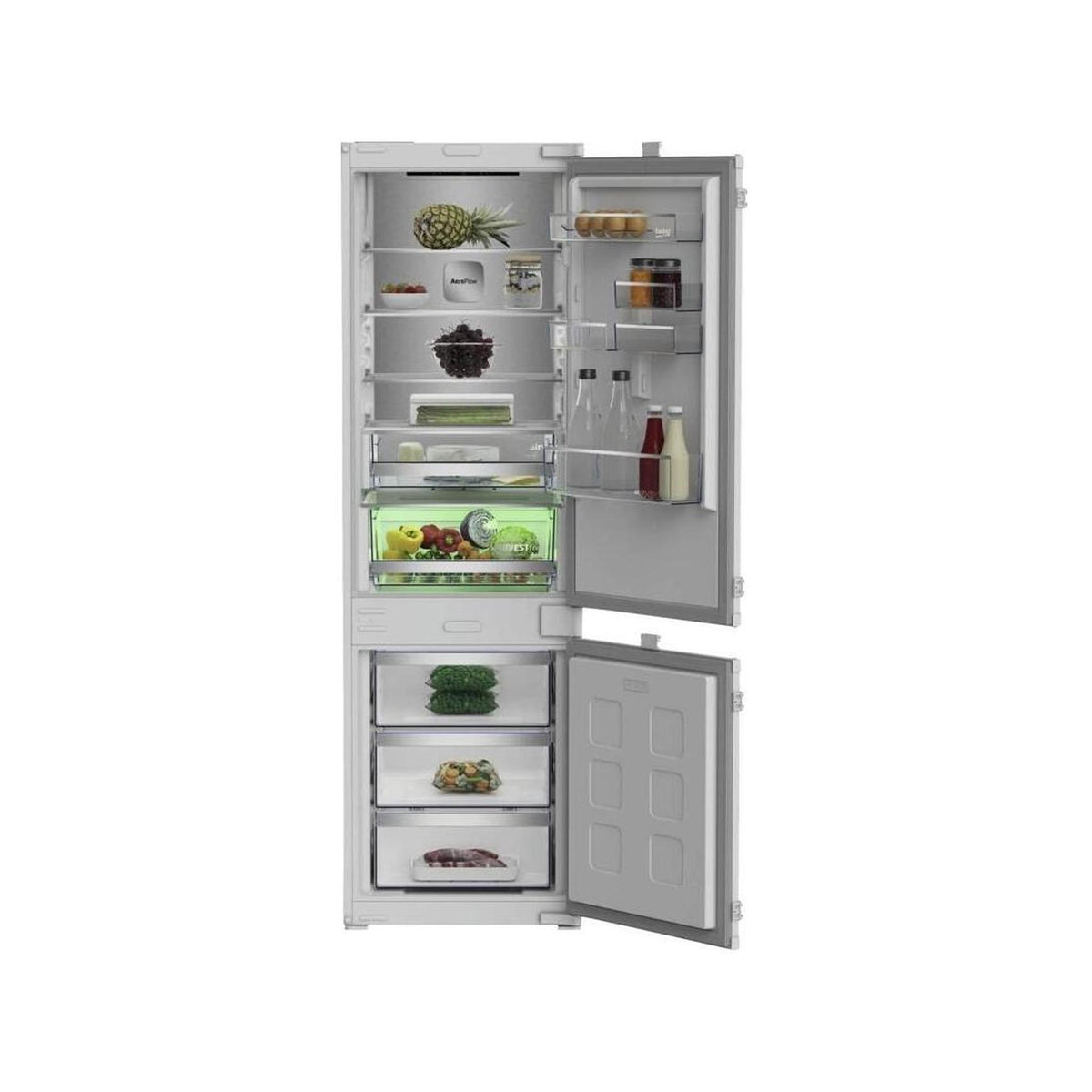 Beko B7BCNA295HS2 Frigorifero combinato da incasso 270Lt No Frost classe D - Colore Bianco