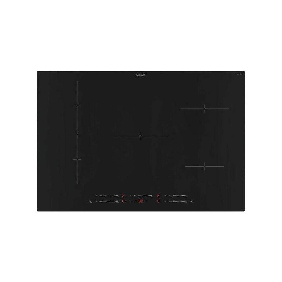 Candy Moderna CIE854MCBB Piano Cottura a Induzione 80cm 5 Zone Flex 7,2 kW Nero