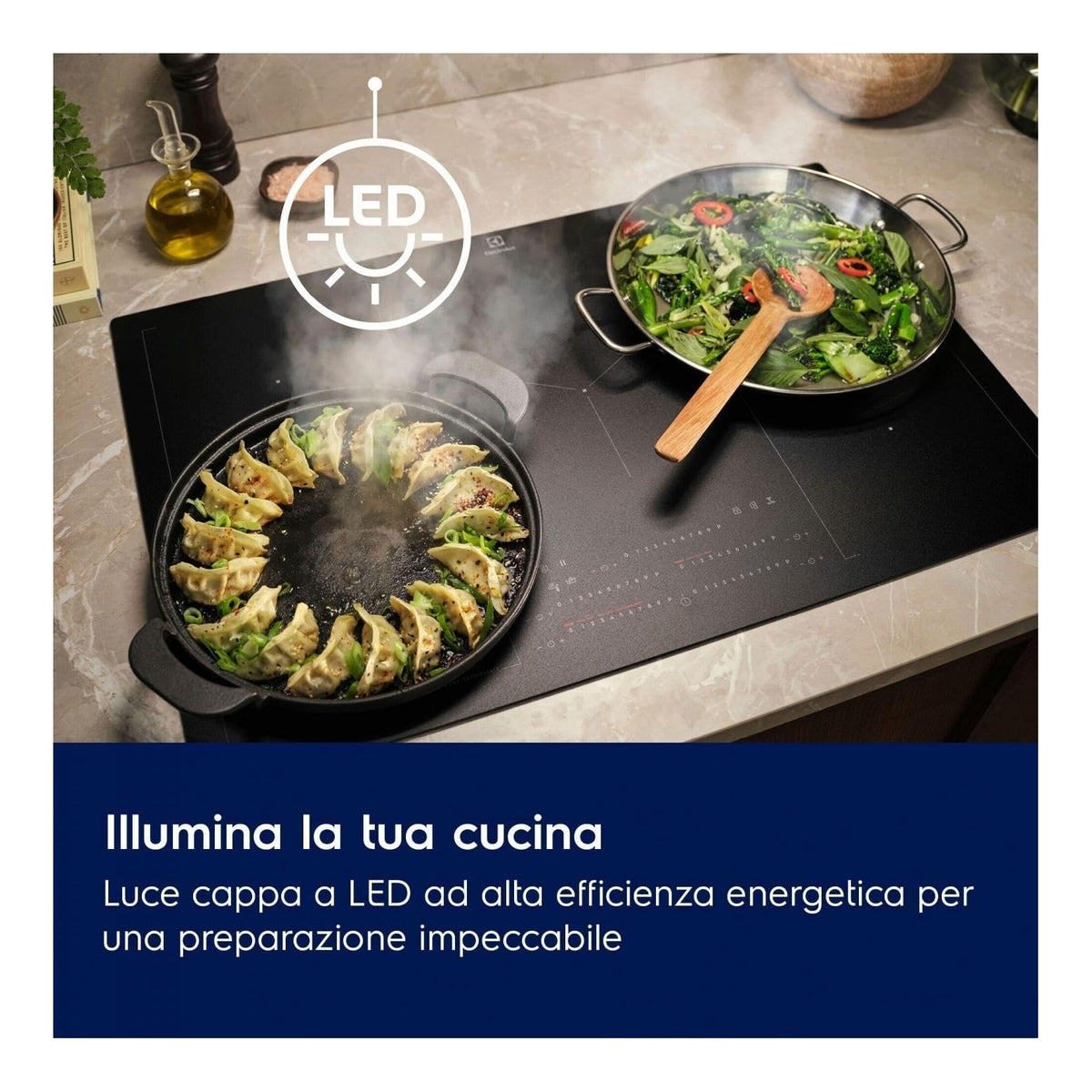 Electrolux LFT416K Cappa Camino 60 cm 600 m³/h Classe C Nero