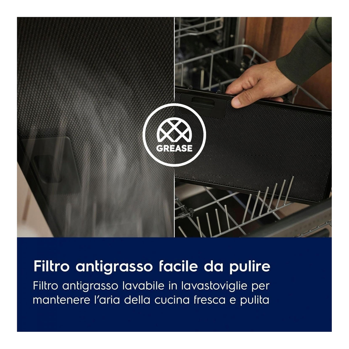 Electrolux LFT416K Cappa Camino 60 cm 600 m³/h Classe C Nero