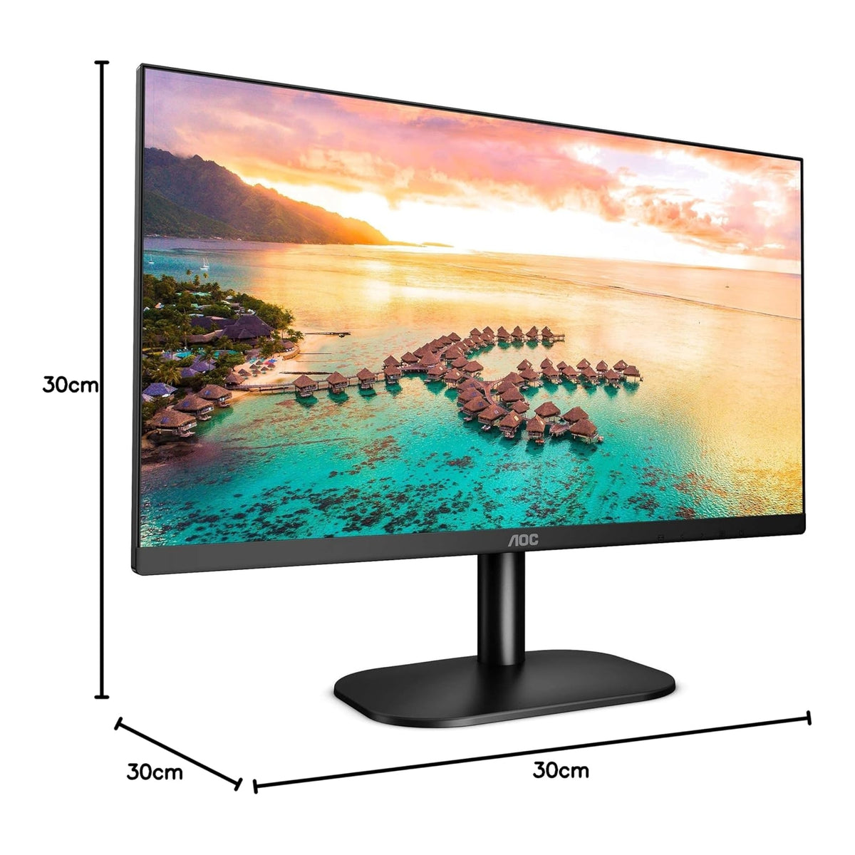 AOC 24B2XH Monitor Led 24'' IPS, FHD, VGA, HDMI