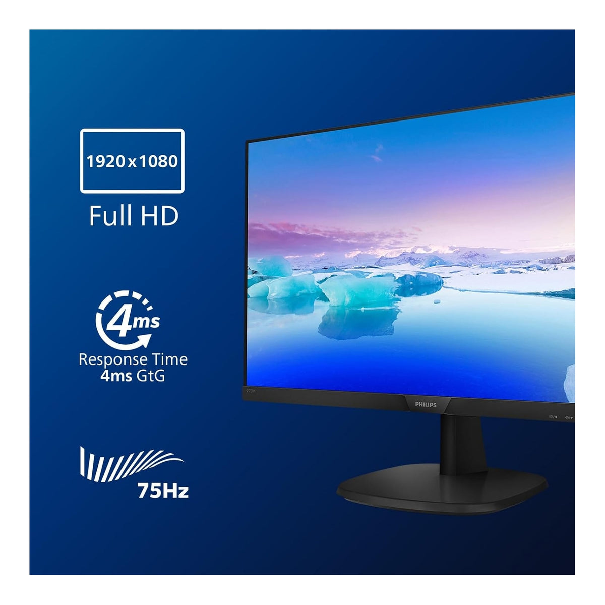 PHILIPS 273V7QDSB/00 Monitor Led 27'' Full HD HDMI - DVI-D - VGA