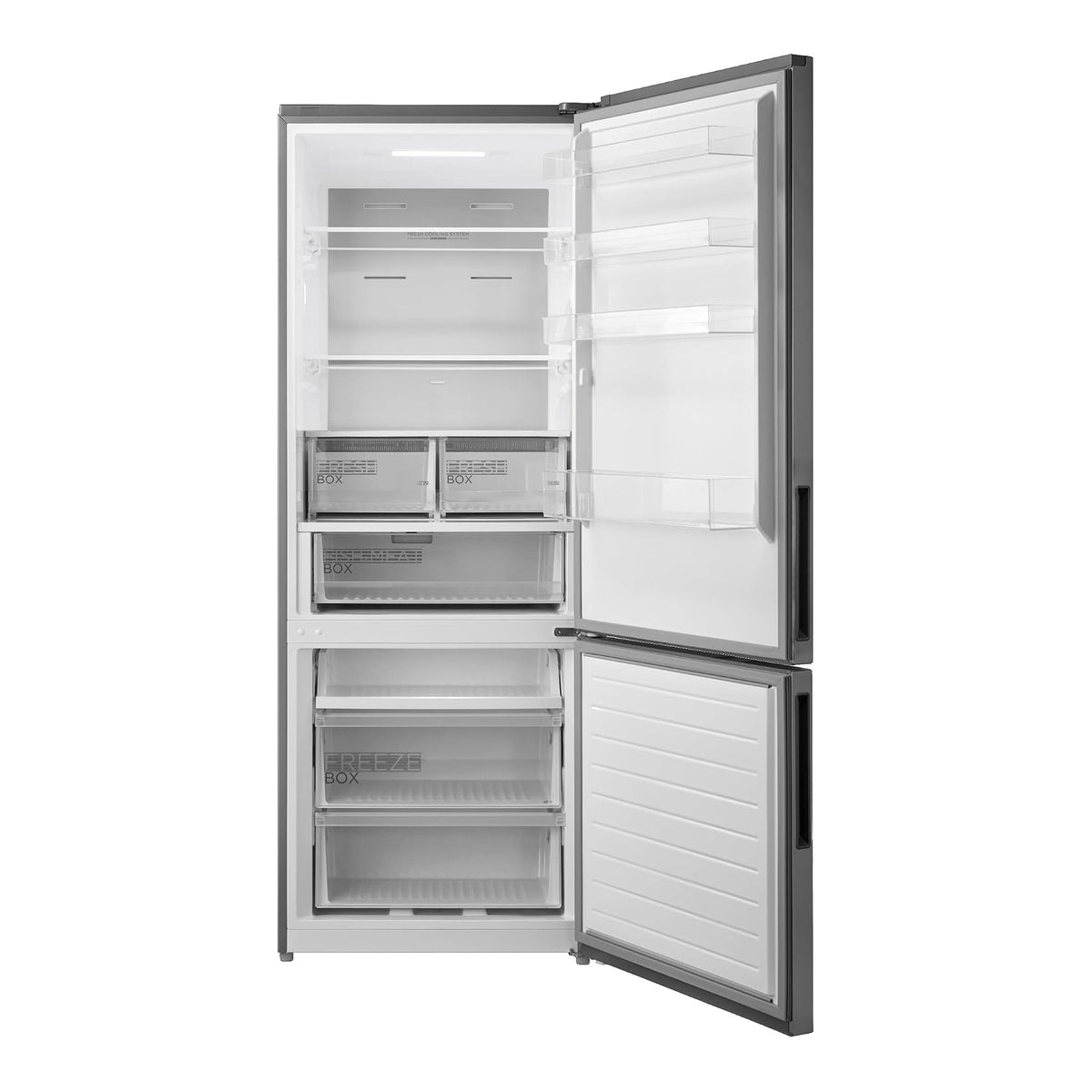 Midea MDRB593FGE46 Frigorifero Combinato 435L Total No Frost Classe E Inox