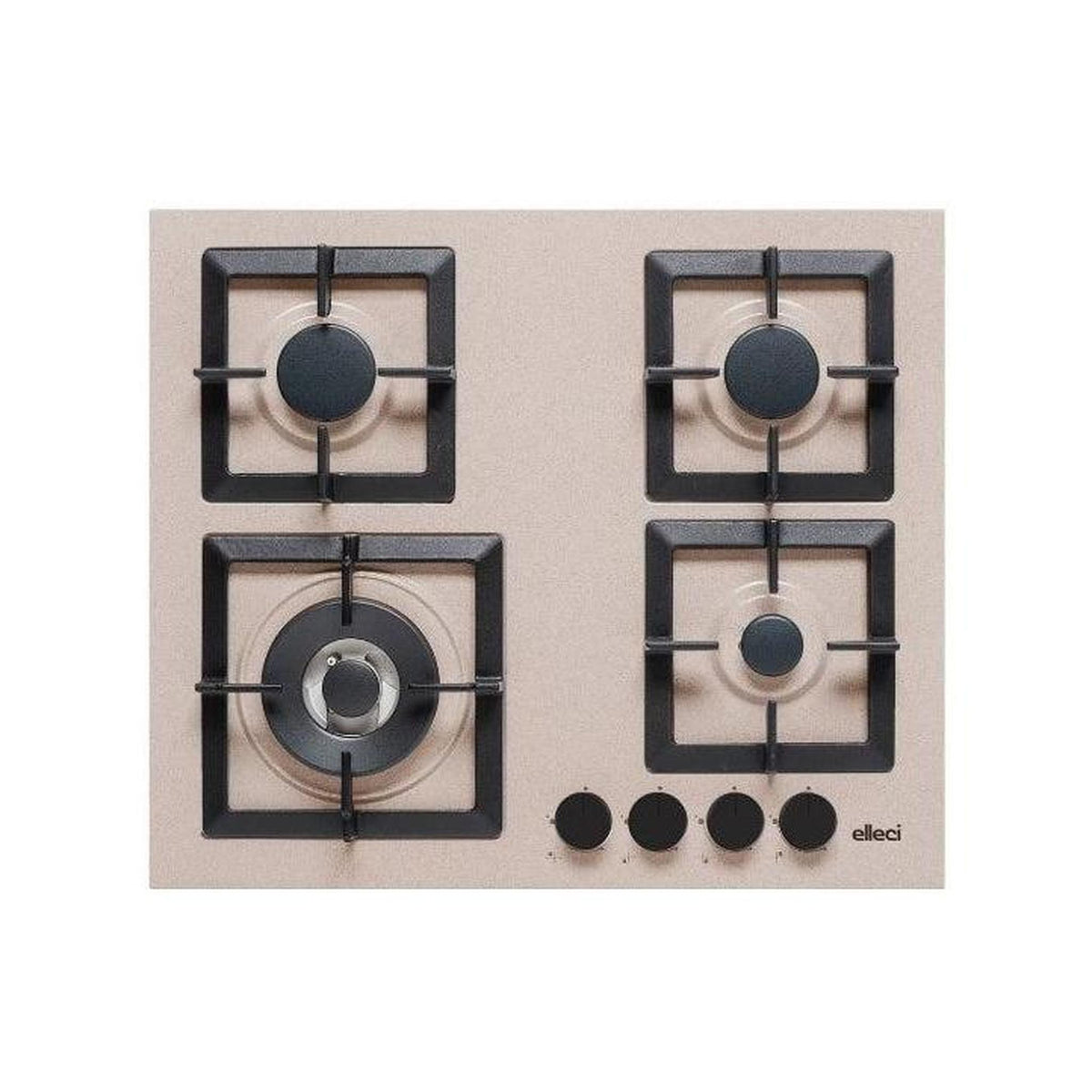 ELLECI PGSP60151WS PIANO COTTURA DA INCASSO 60CM 4 FUOCHI A GAS COLORE AVENA - PROMO