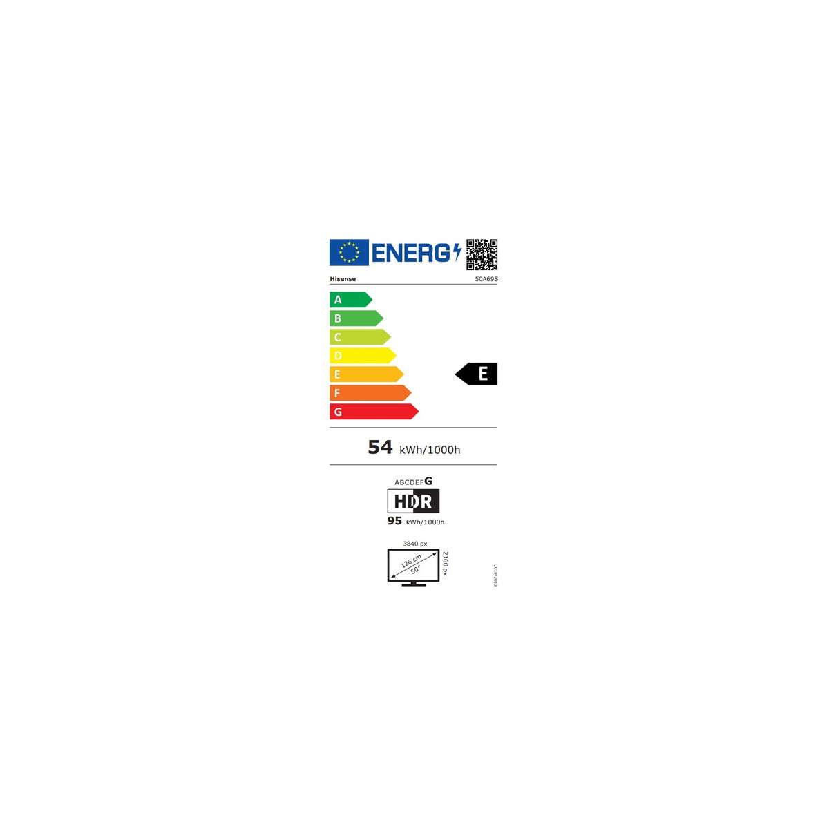 HISENSE 50A69S Tv Led 50'' UHD 4K Smart tv