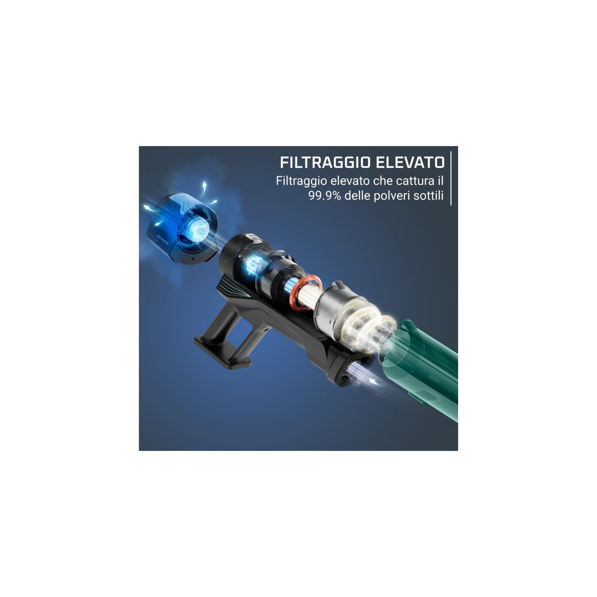 Rowenta RH1833E0 X-Force 8.80 Aspirapolvere Senza Filo Pulizia Potente 100AW
