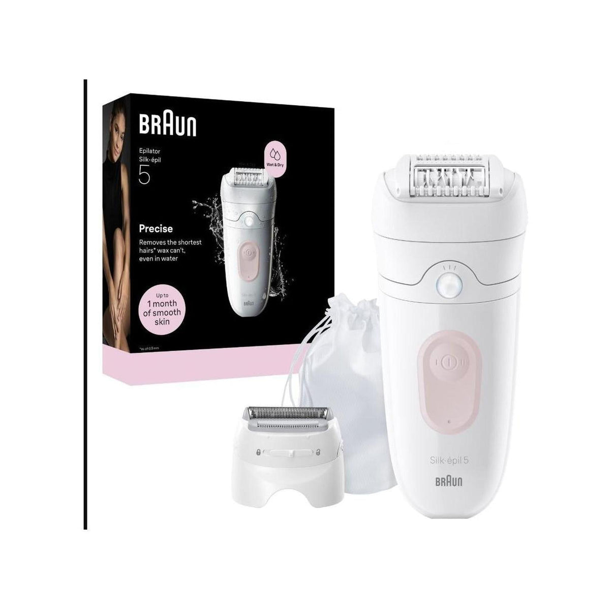 Braun S-EPIL5041 Silk·épil 5 5-041 28 pinzette Bianco