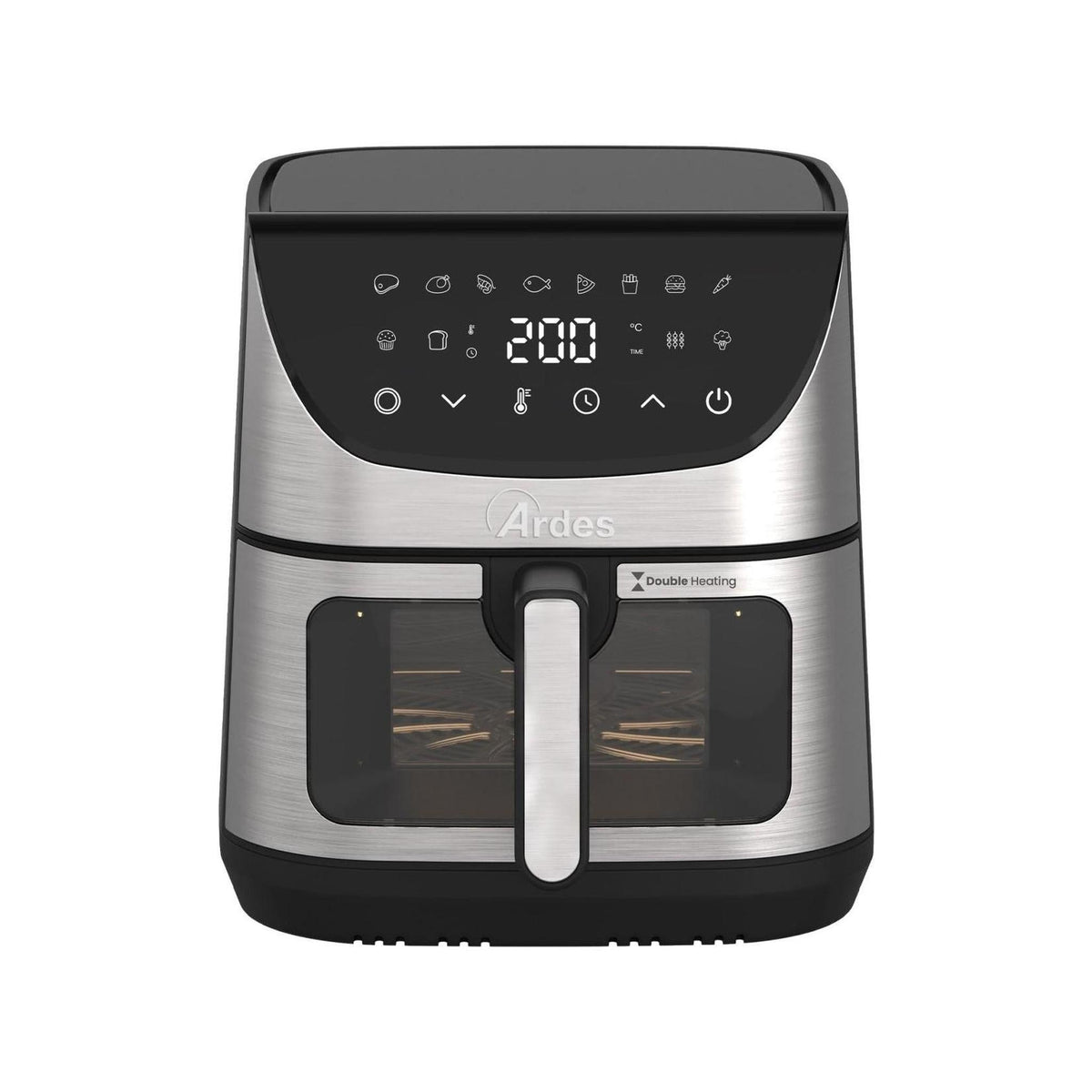 Ardes ARFRYA14DR Friggitrice ad Aria Friggisana Supreme 8L 1600W Nero/Inox
