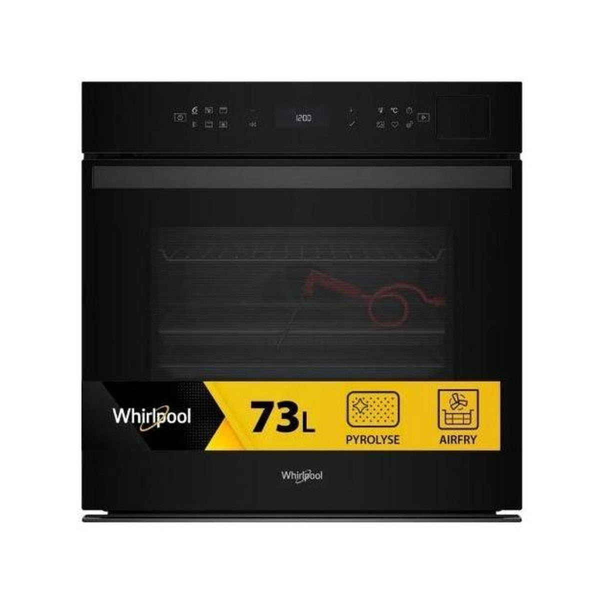 WHIRLPOOL WOI6A8FPT1SBA FORNO DA INCASSO ELETTRICO VENTILATO 73 LT CLASSE A+ NERO