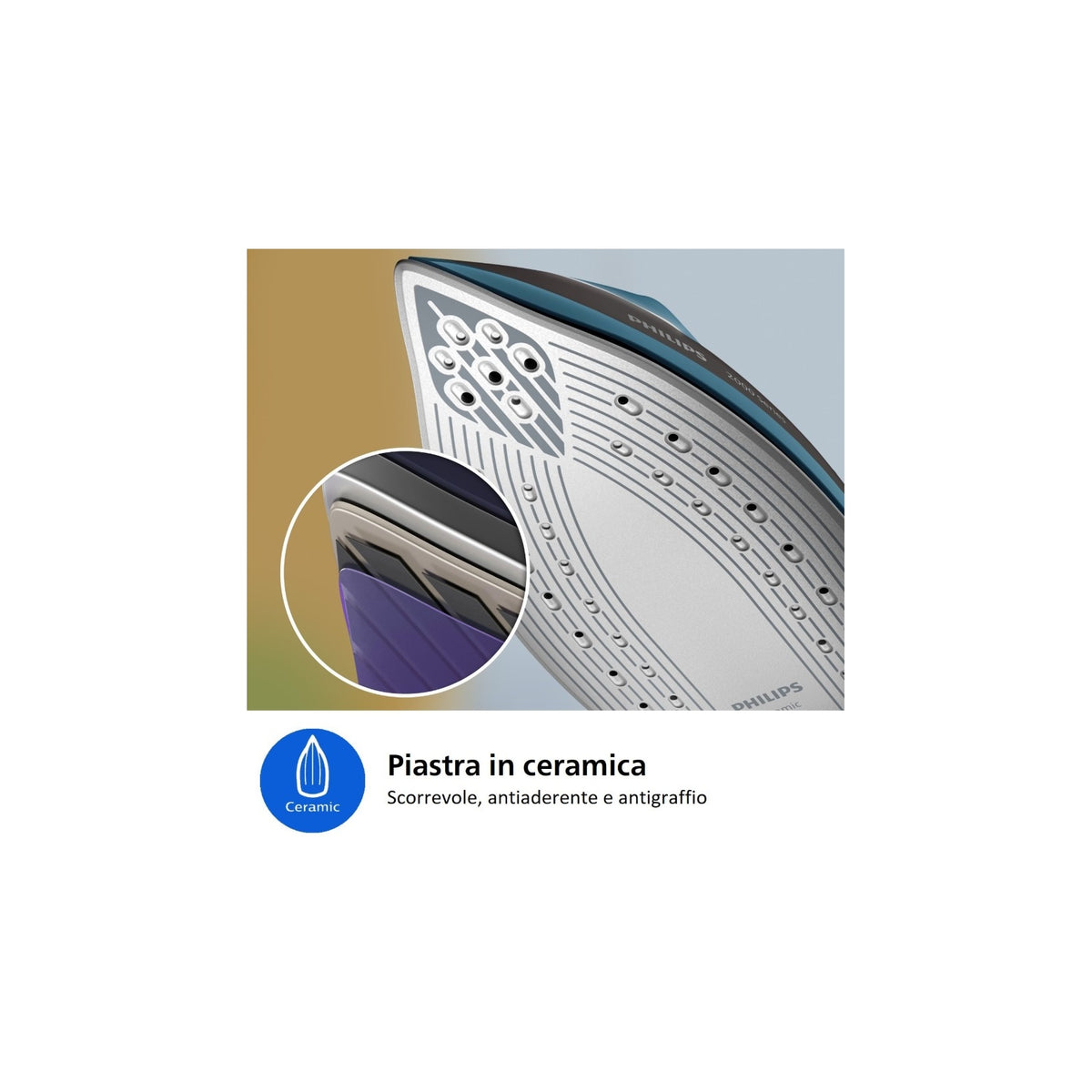Philips PSG2001/80 Serie 2000 Ferro da stiro con caldaia 2400W 6Bar serbatoio 1,4lt