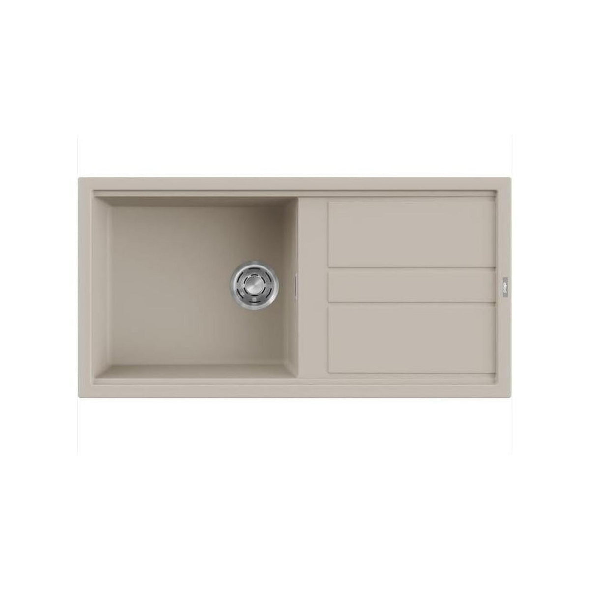 ELLECI LKB480-95 LAVELLO 1 VASCA CON GOCCIOLATOIO 100x51CM COLORE CHAMPAGNE