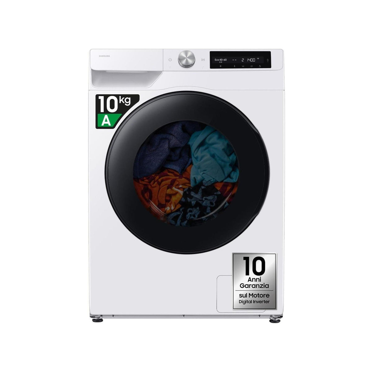 Samsung WD10HG6U94BEU3 Lavasciuga 10/6kg AI Control Ecodosatore 1400 giri Classe A/D