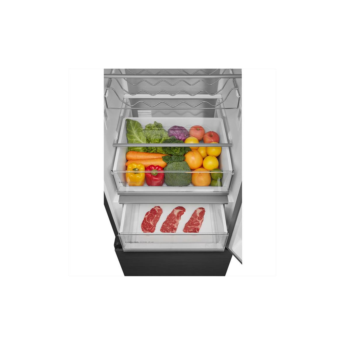 Midea MDRB541EIA45 Frigorifero Combinato 400L Total No Frost Classe A Inox