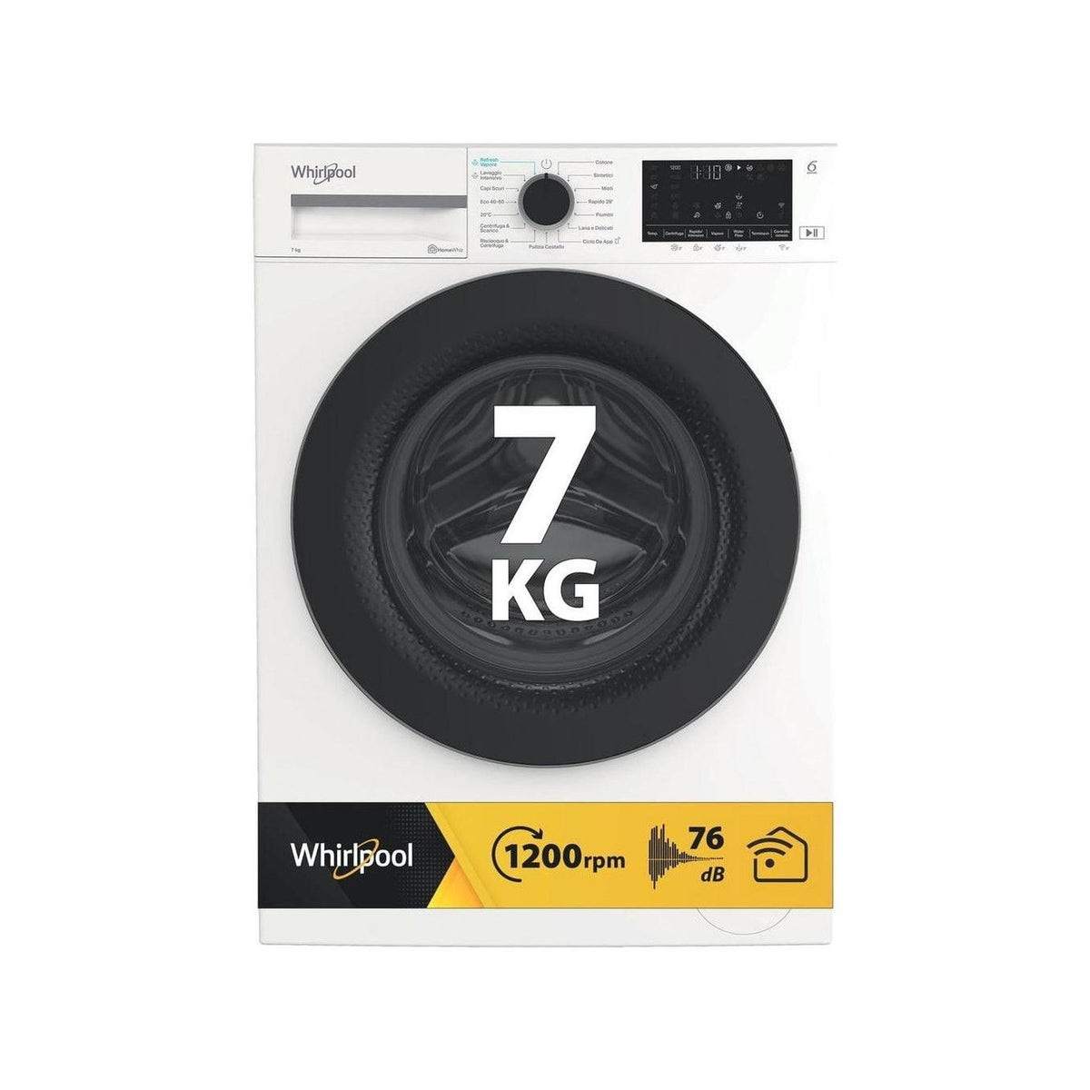 WHIRLPOOL WAM 762WB IT LAVATRICE SLIM 7KG 1200 GIRI INVERTER CLASSE A - WAM762WBIT
