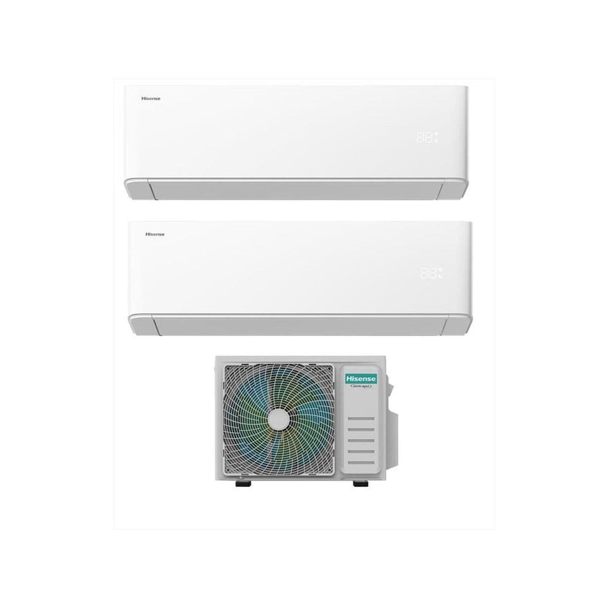 Hisense 2AMW42U4RGC + HAXU090AG-I + HAXU090AG-I Kit Condizionatore Dual split UNIAIR 9000+9000 btu Classe A++/A+
