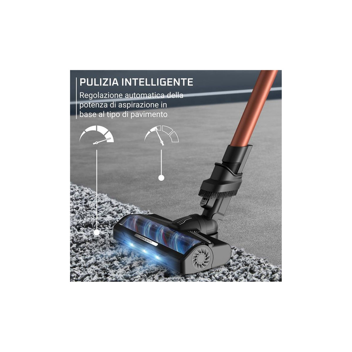 Rowenta RH7A73E0 Scopa Elettrica Senza Filo 300 watt Copper Orange