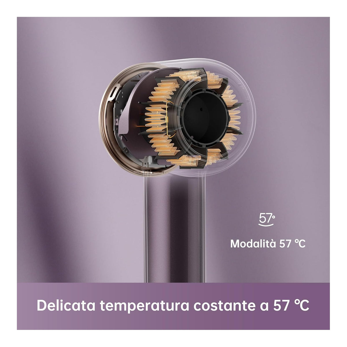 Dreame GLORYCOMBO Asciugacapelli ad alta velocità Glory Combo Viola