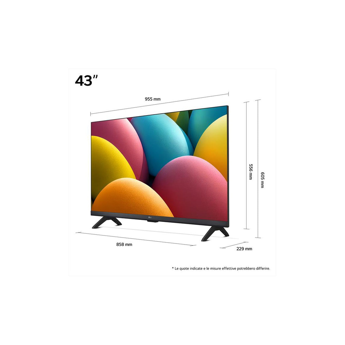 LG 43LR60006LA Smart TV 43" Full HD Direct LED webOS Classe F