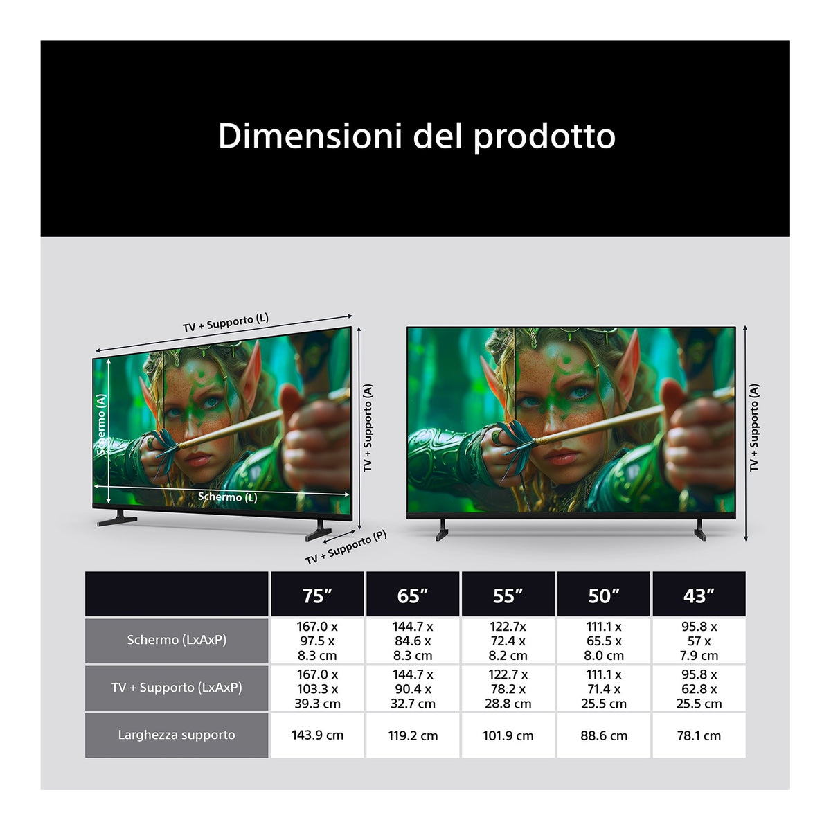 Sony K55S25M2PB.CEI BRAVIA 2 II Tv Led 55" 4K Google TV Classe E