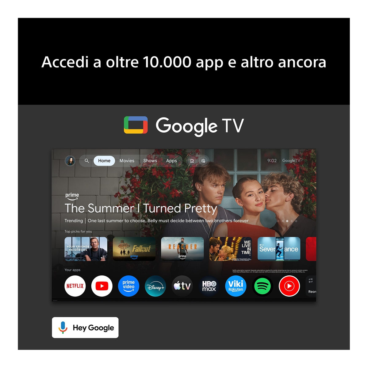 Sony K55S25M2PB.CEI BRAVIA 2 II Tv Led 55" 4K Google TV Classe E