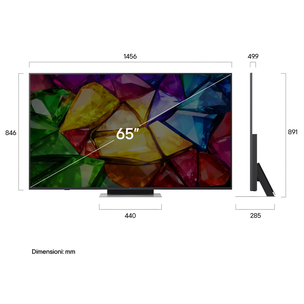 Lg 65MRGB88B6B Smart TV Mini LED RGB Pro 65" 4K webOS Classe D