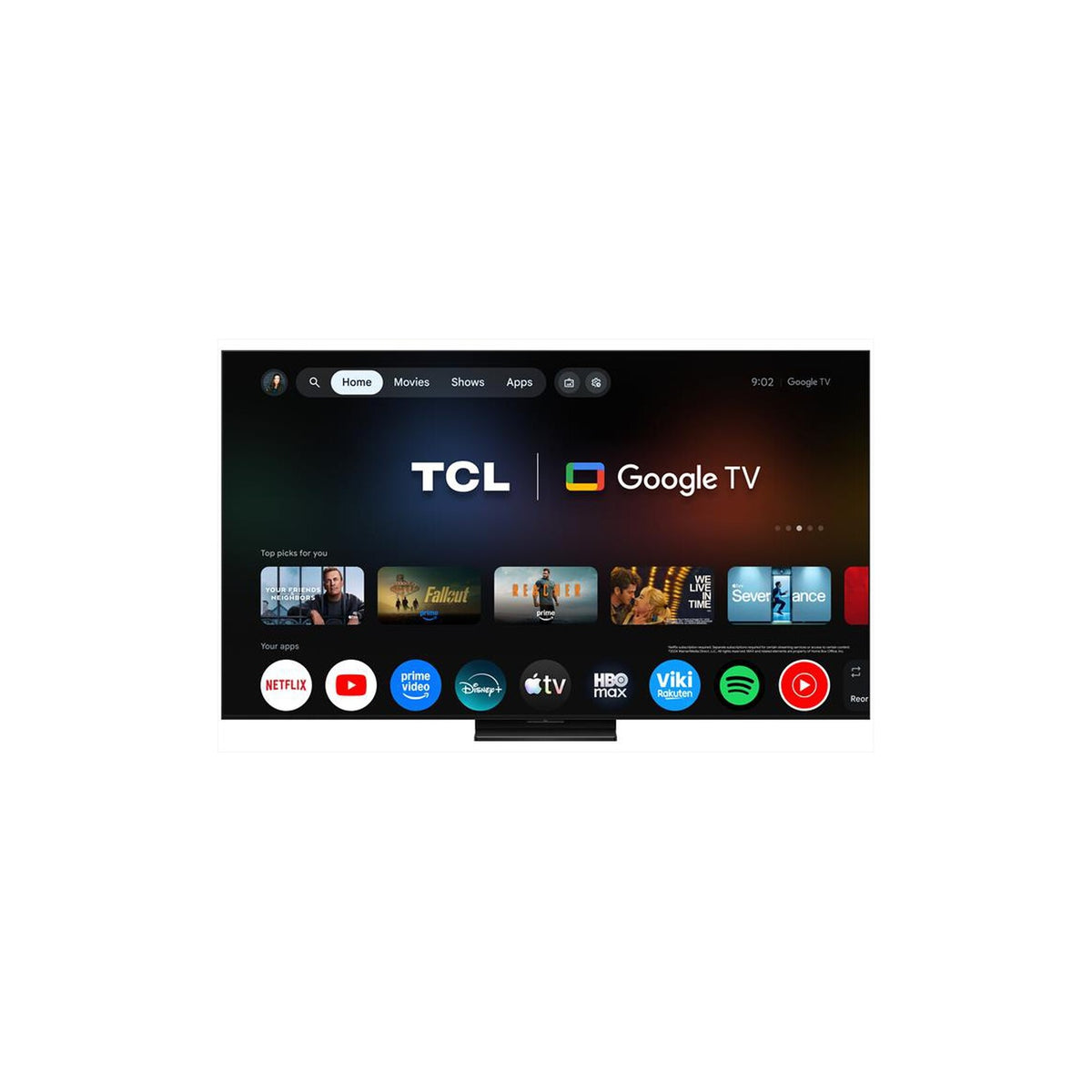 TCL 65A400U Smart TV QD-Mini LED 65" 4K Google TV Classe D