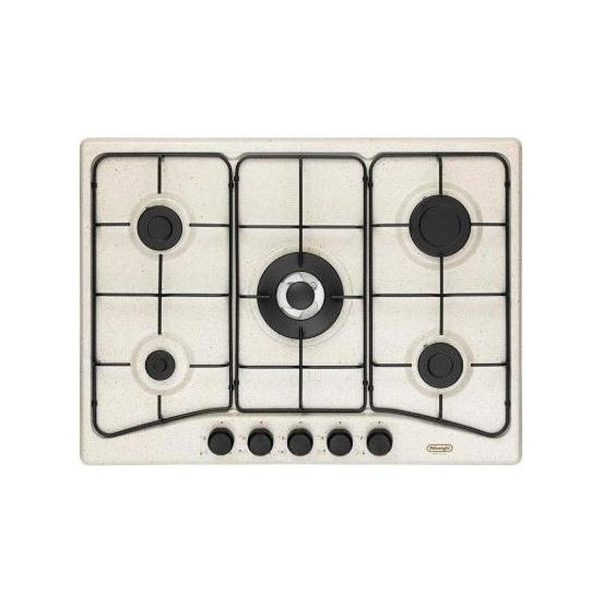 DE LONGHI FFS 57 ASV PIANO COTTURA 70CM 5 FUOCHI A GAS COLORE AVENA - FFS57ASV