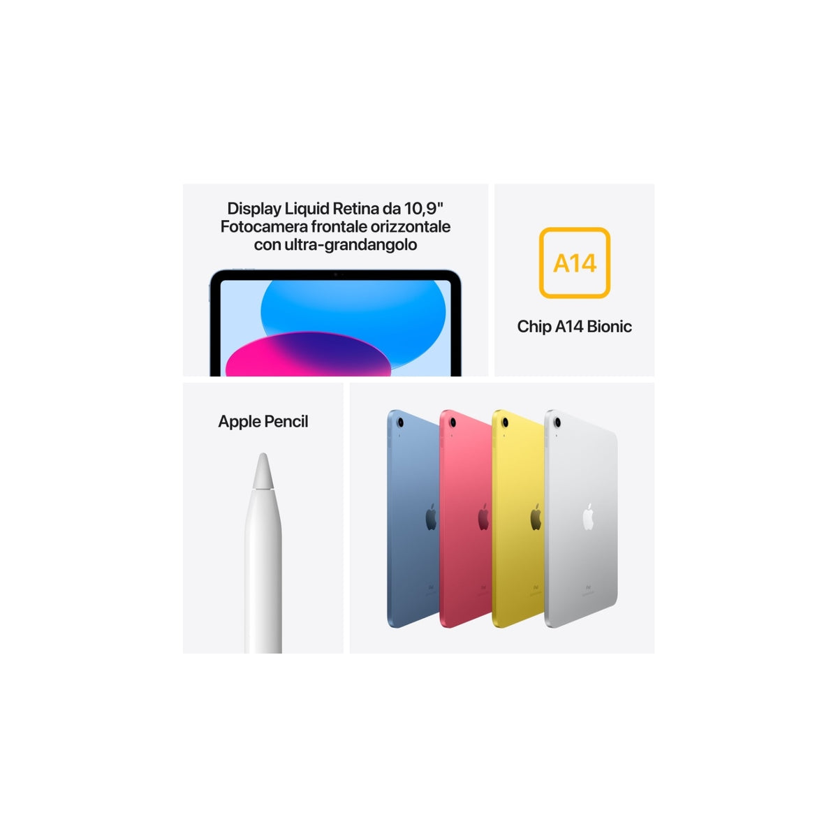 APPLE MD4A4TY/A iPad 11" A16 Wi-Fi 128GB - Blu