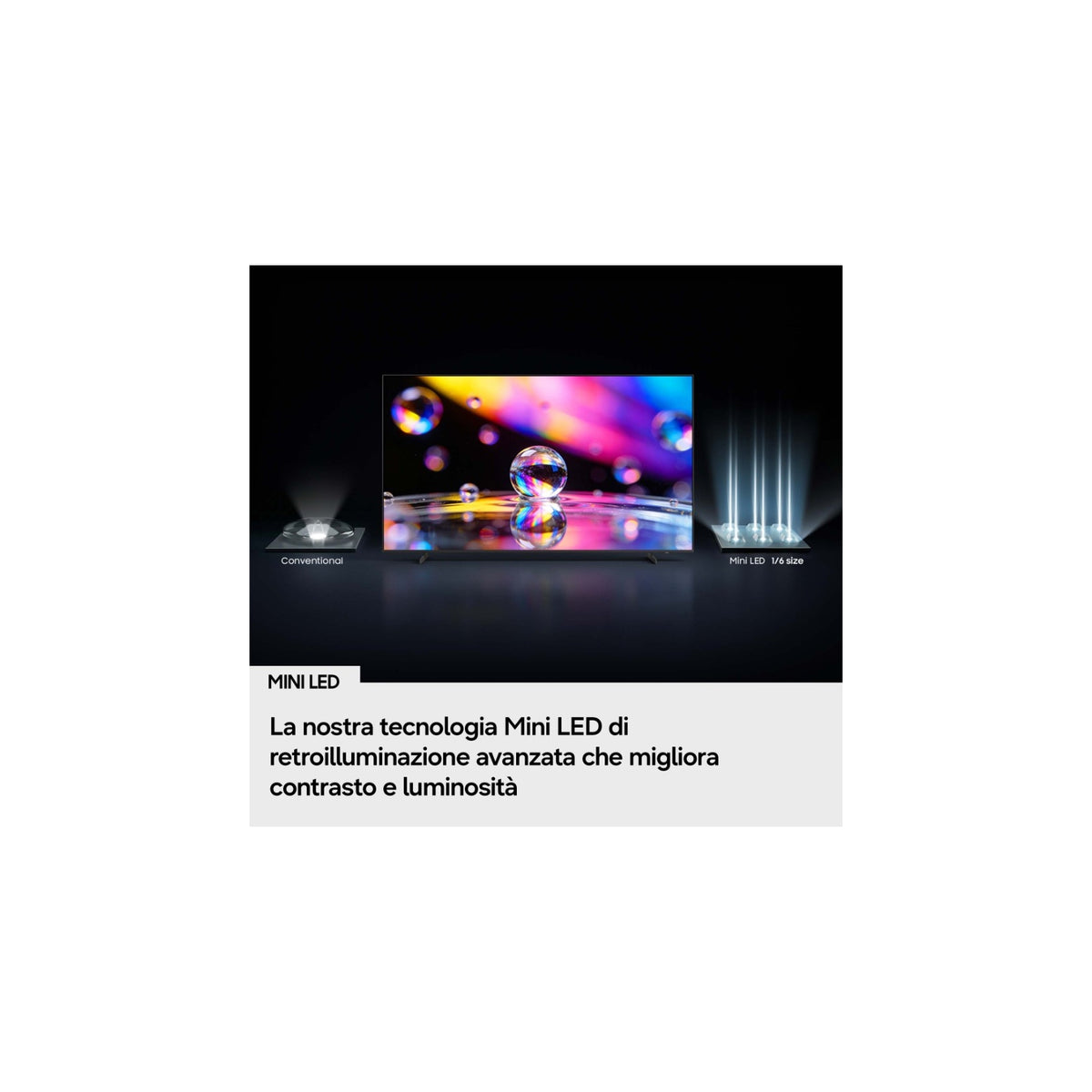 SAMSUNG UE55M70HAUXZT Tv Mini Led 55" smart tv 4K AI