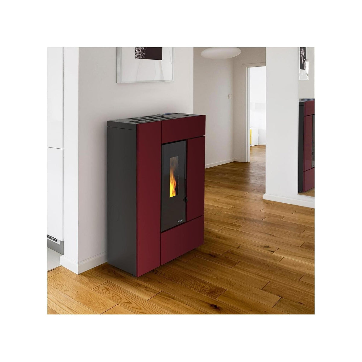 Dal Zotto LEYLA ELITE Stufa a pellet 8 kw bordeaux