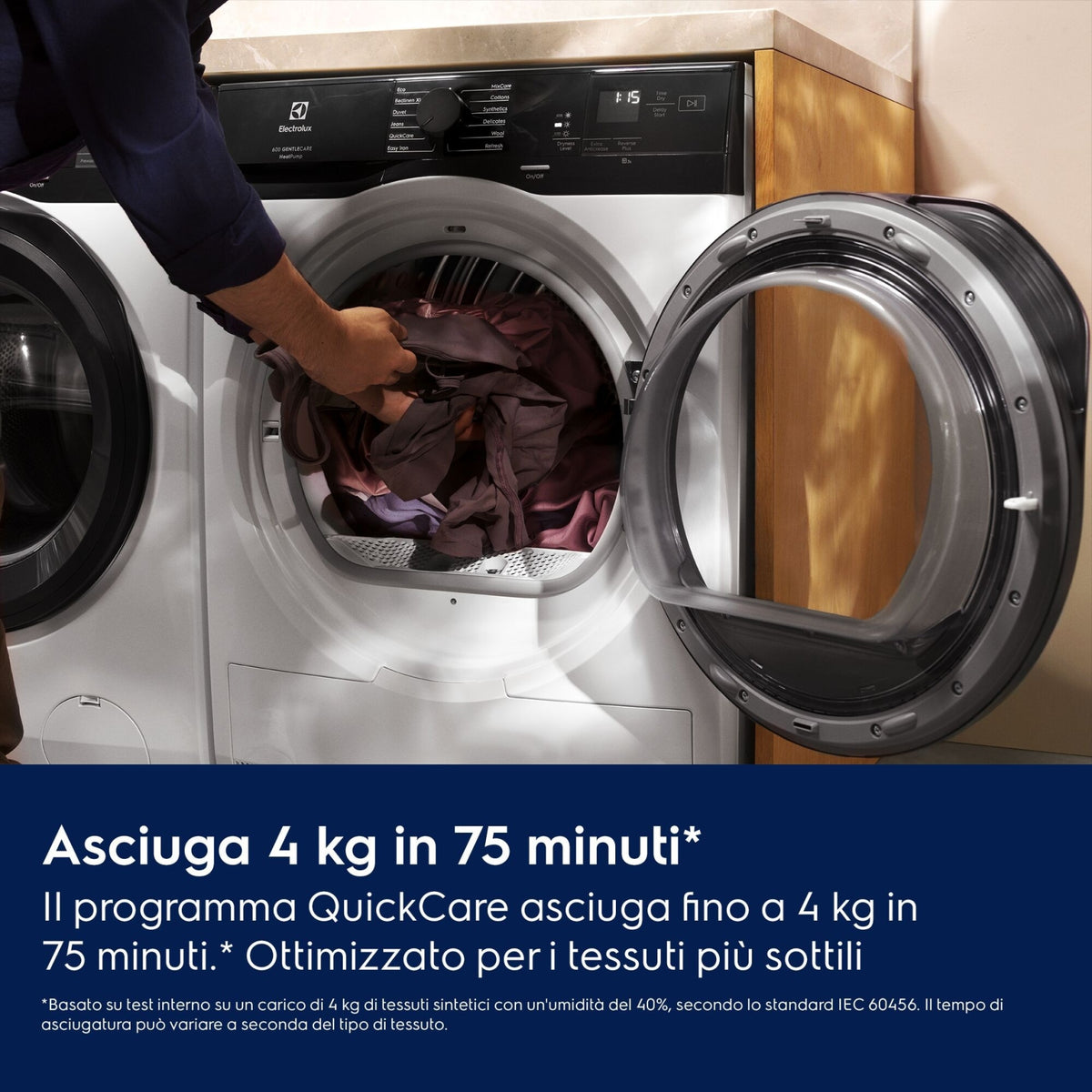 Electrolux EW6H1ZBG9C Asciugatrice 9kg Pompa di Calore GentleCare Classe C