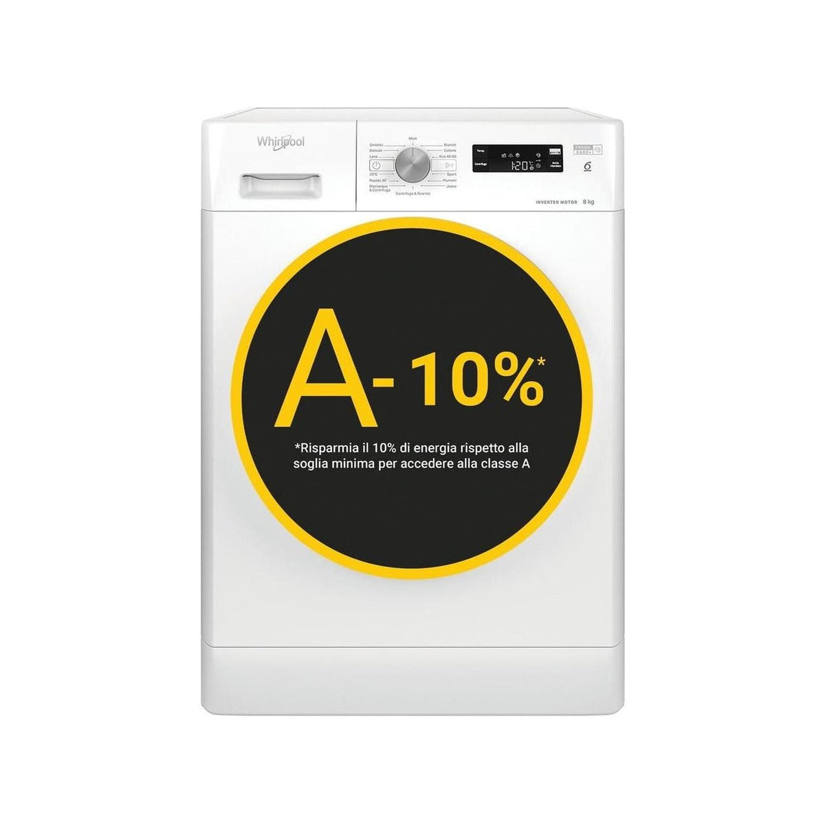 Whirlpool FFSP87IT Lavatrice 8kg 14 programmi 1200 giri Classe A