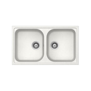 SCHOCK FOMN200A01 LAVELLO DA INCASSO 2 VASCHE 86X50 CM BIANCO