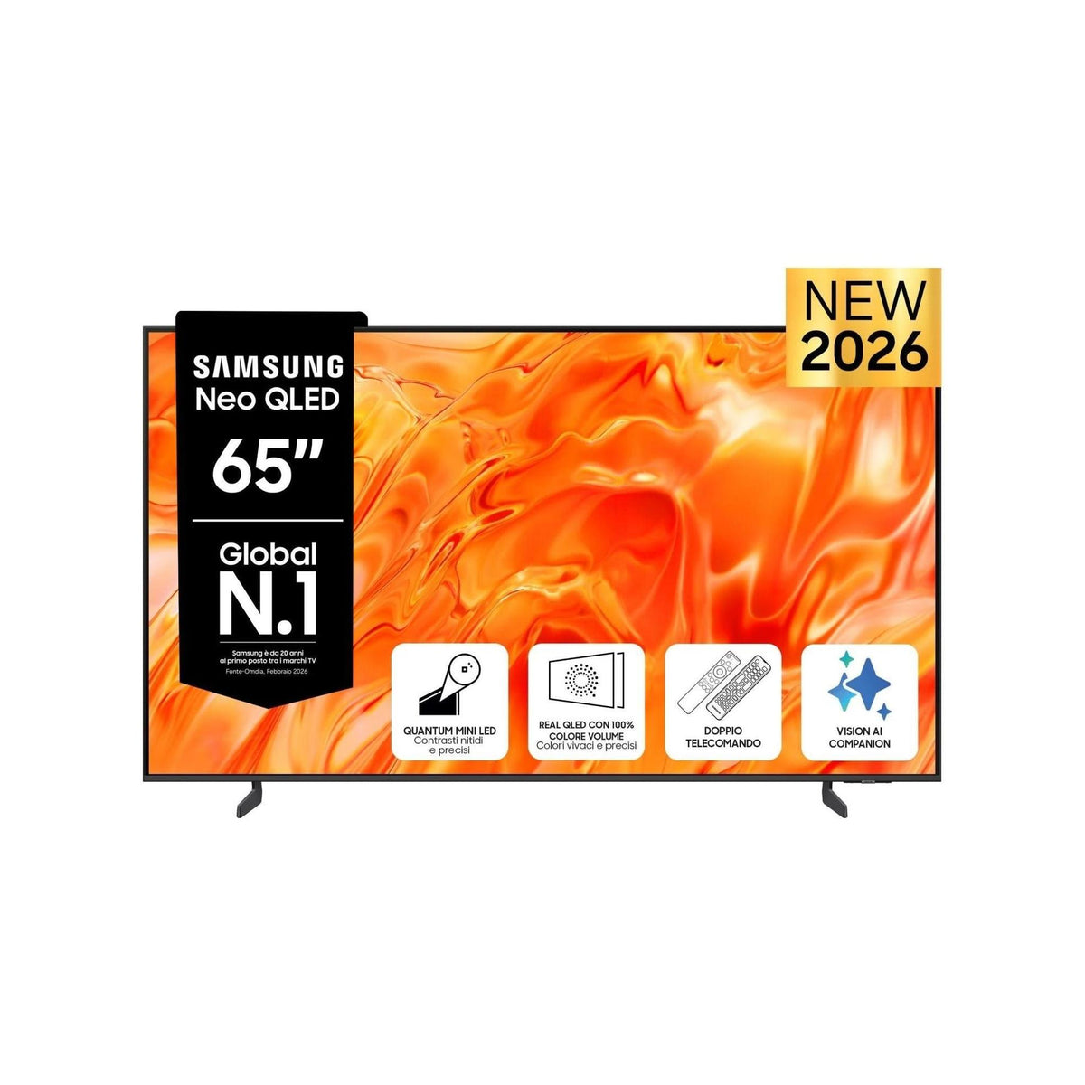 Samsung QE65QN70HAUXZT Smart TV Neo QLED 65" 4K Vision AI Nero