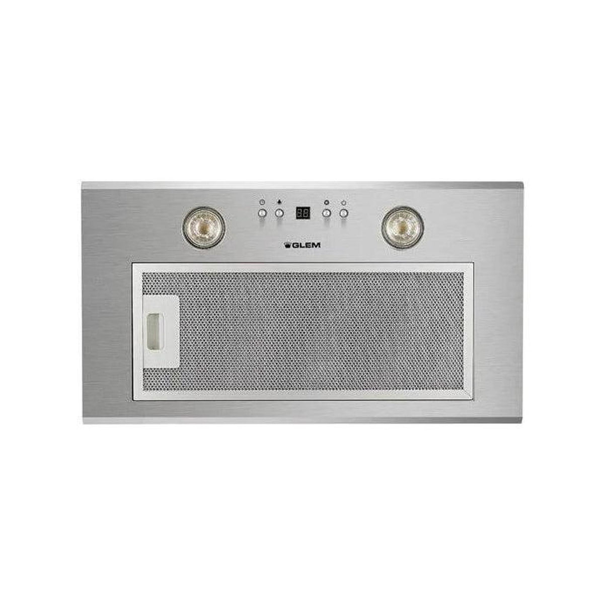 GLEM GAS GHF545IX CAPPA AD INCASSO ASPIRANTE 52CM 470 m³/H 3 VELOCITA' SILVER