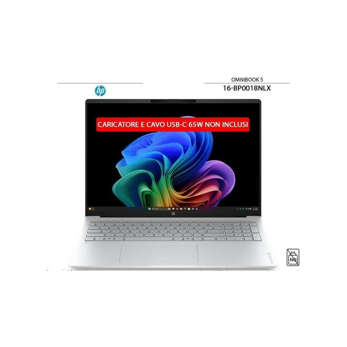 HP 16-BP0018NLX OmniBook 5 Copilot+ PC Notebook 16" OLED Ryzen AI 5 16GB 512GB