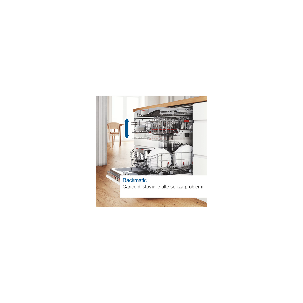 BOSCH SERIE 4 SMV4EVX11E LAVASTOVIGLIE DA INCASSO A SCOMPARSA TOTALE 14 COPERTI CLASSE B