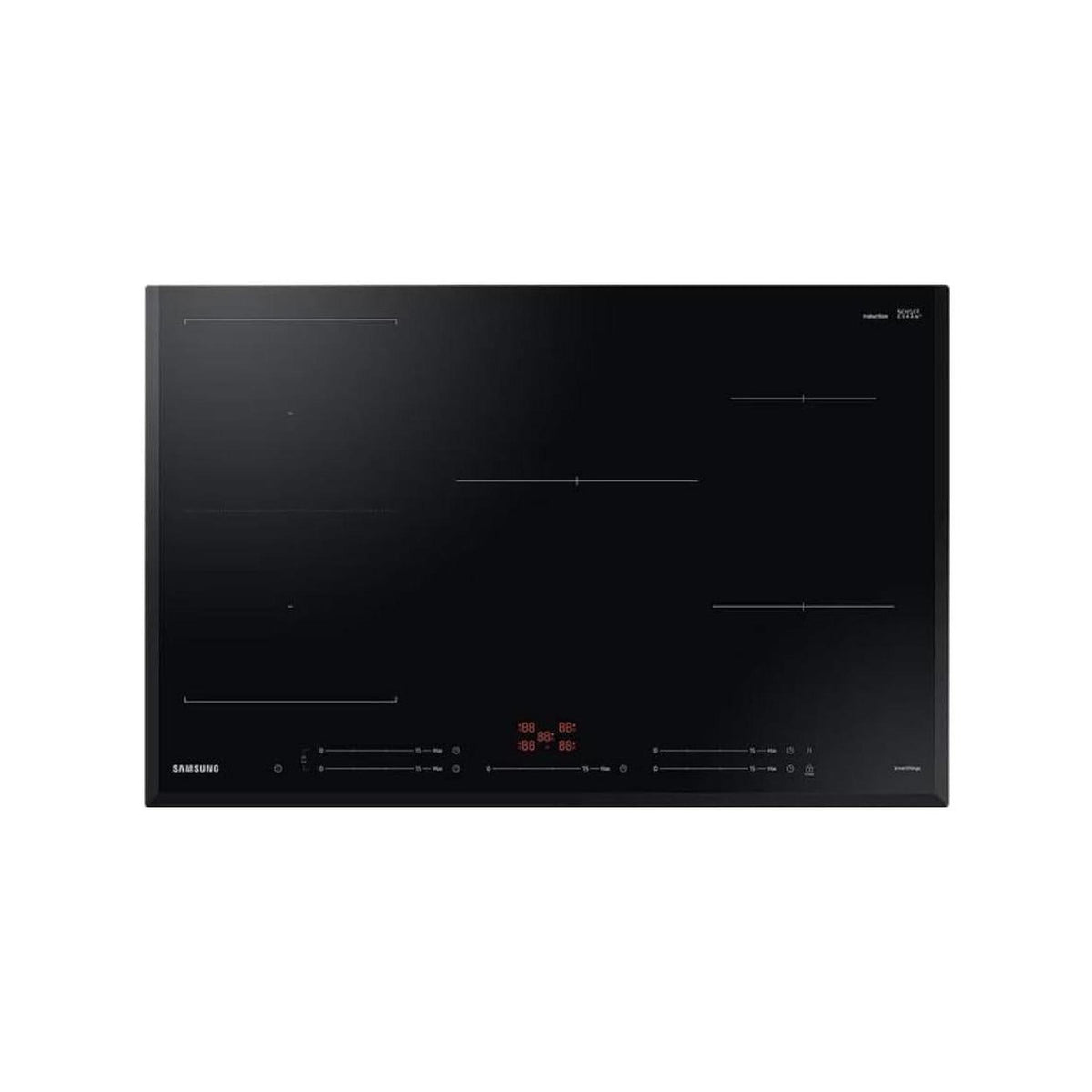 SAMSUNG NZ85C5047KK PIANO COTTURA DA INCASSO A INDUZIONE 80CM 5 ZONE IN VETROCERAMICA NERO