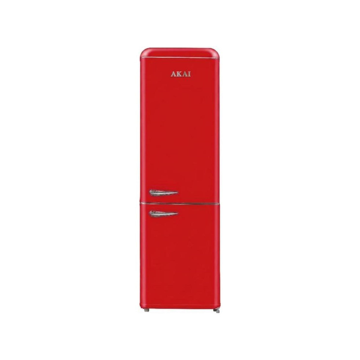 AKAI CLASS301KRD FRIGORIFERO COMBINATO LINEA RETRO' 250LT CLASSE E COLORE ROSSO