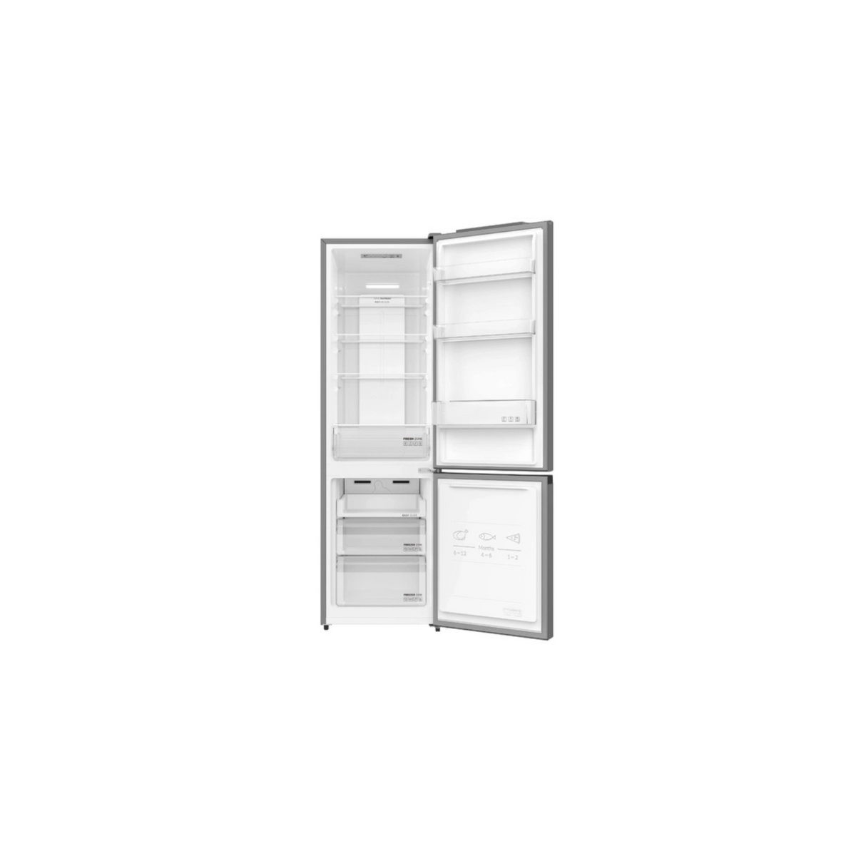 Akai AKFR290S Frigorifero combinato slim 262Lt No Frost classe E silver