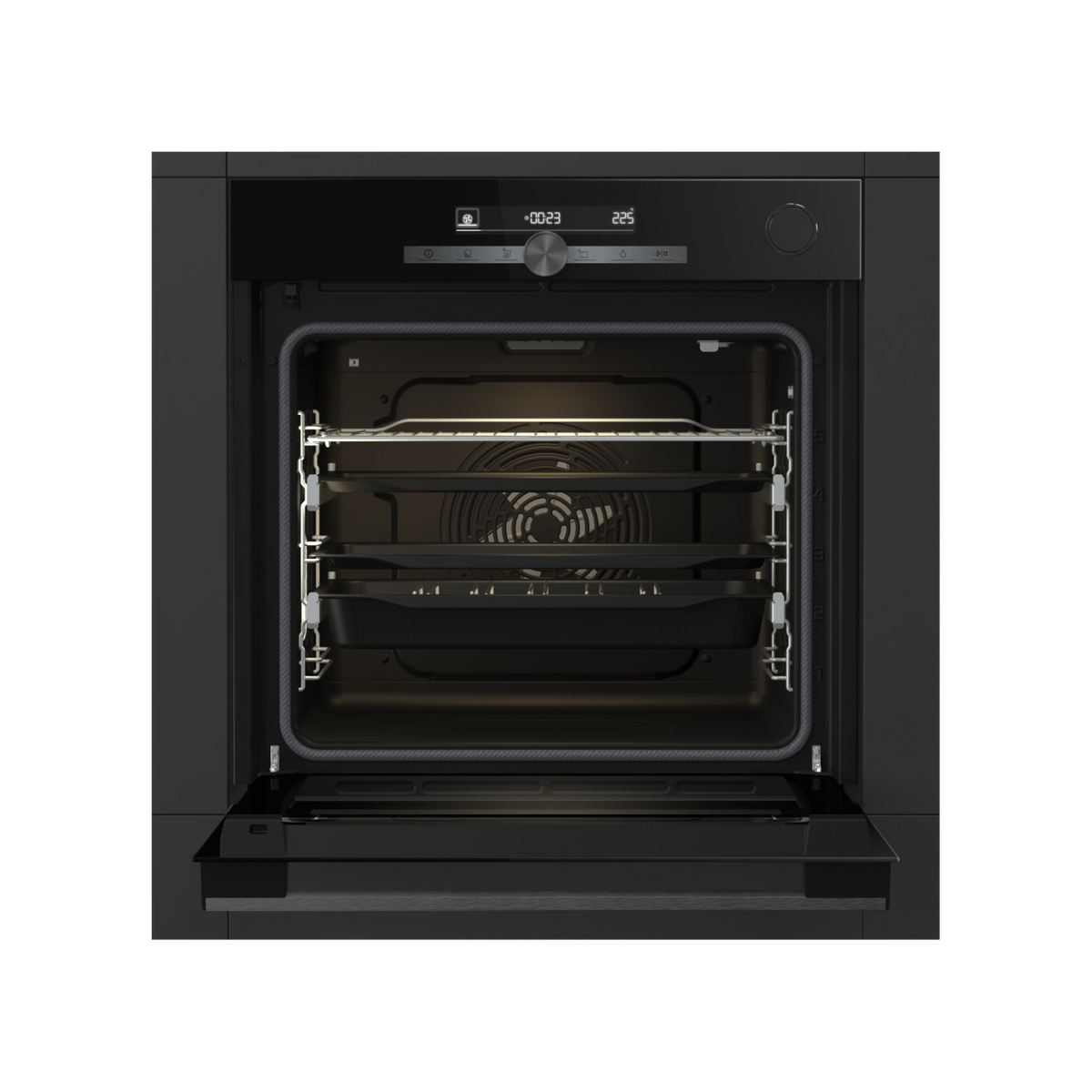 Hisense O643PG Forno da incasso elettrico ventilato 77L classe A+ - Nero