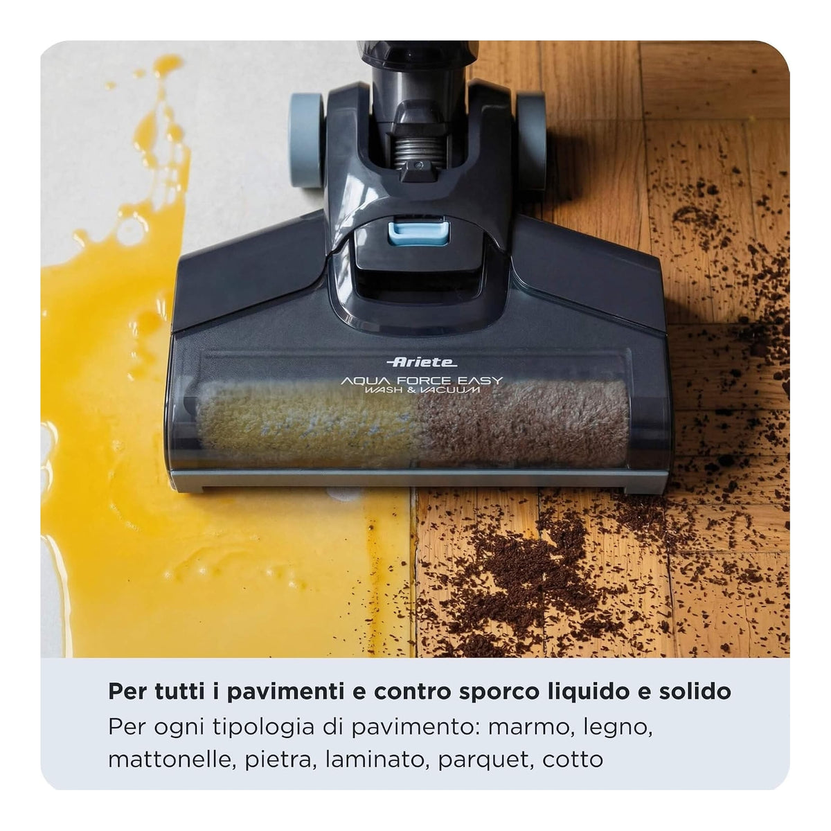 ARIETE 2487/00 Aquaforce Easy Wash&Vacuum Lavapavimenti con filo