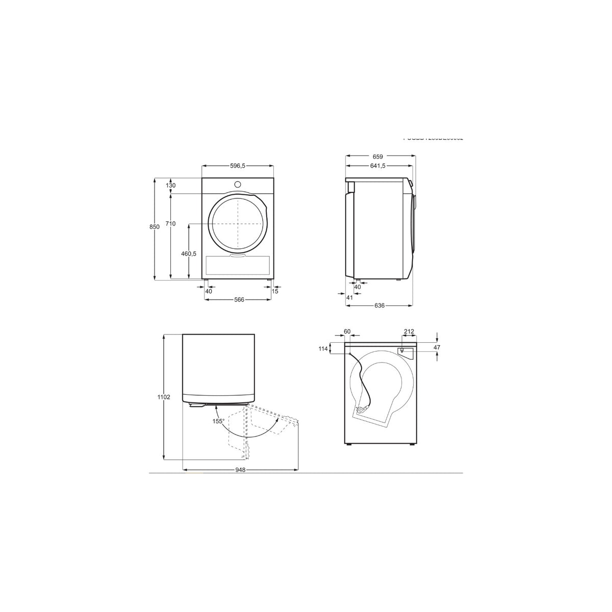 ELECTROLUX EW9H41AY Asciugatrice 10Kg Pompa di calore Wifi Classe A