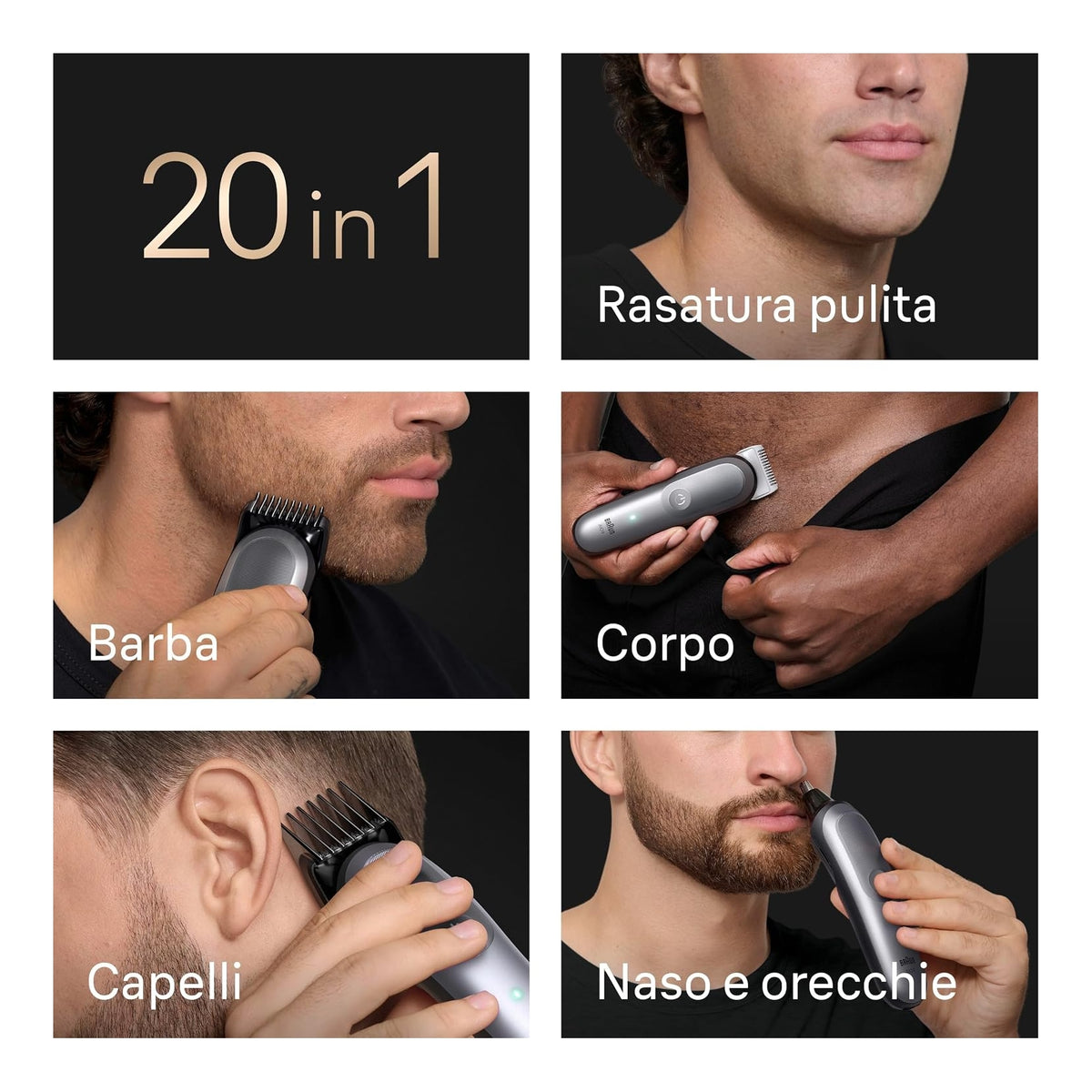 Braun AIO9540 All-in-One Series 9 Rasoio 20in1