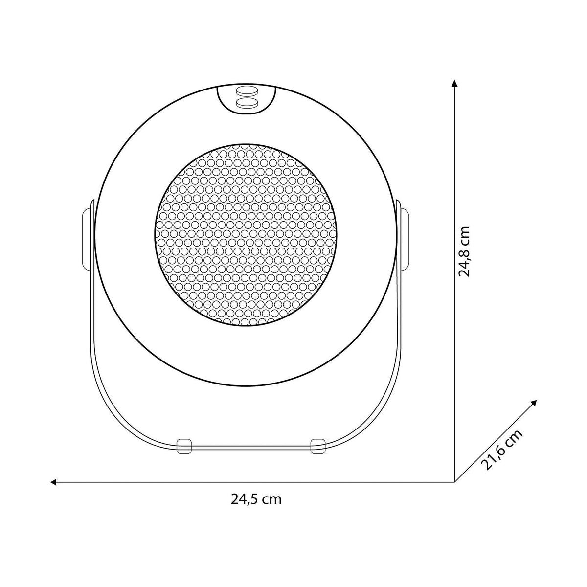 Olimpia Splendid CaldoDesign/Verde Termoventilatore ceramico 1800w