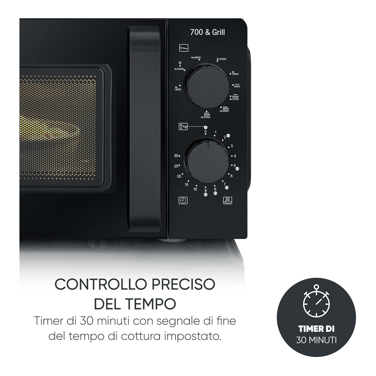 Severin MW9182 forno a microonde con grill 19L 700W nero