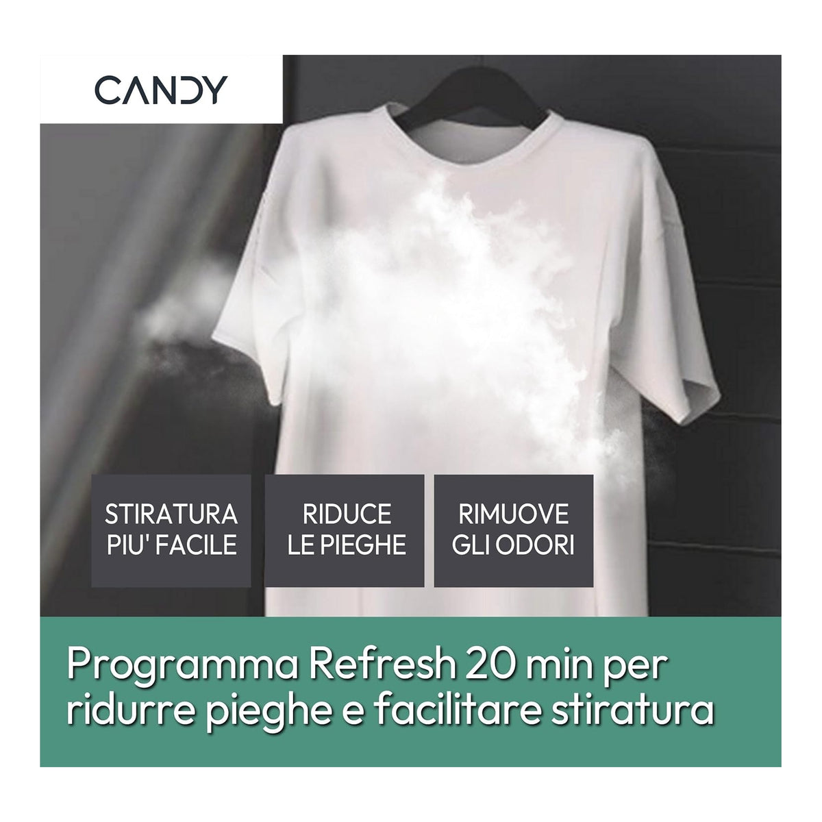 Candy CRO EH10N2TE-S Asciugatrice 10Kg, Pompa di calore, Wifi, Classe D - CROEH10N2TE-S