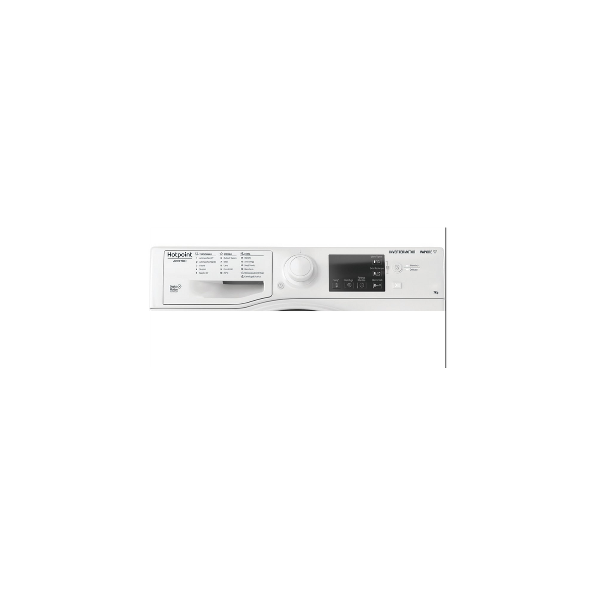 HOTPOINT ARISTON RSSG 726 B IT 7 LAVATRICE SLIM 45CM 7KG 1200 GIRI INVERTER VAPORE CLASSE A - RSSG726BIT